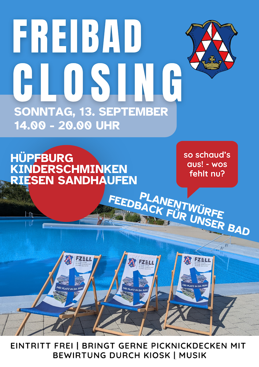 Freibad Closing Flyer